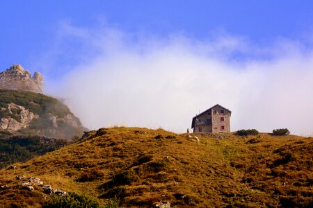 Hiking fog clouds