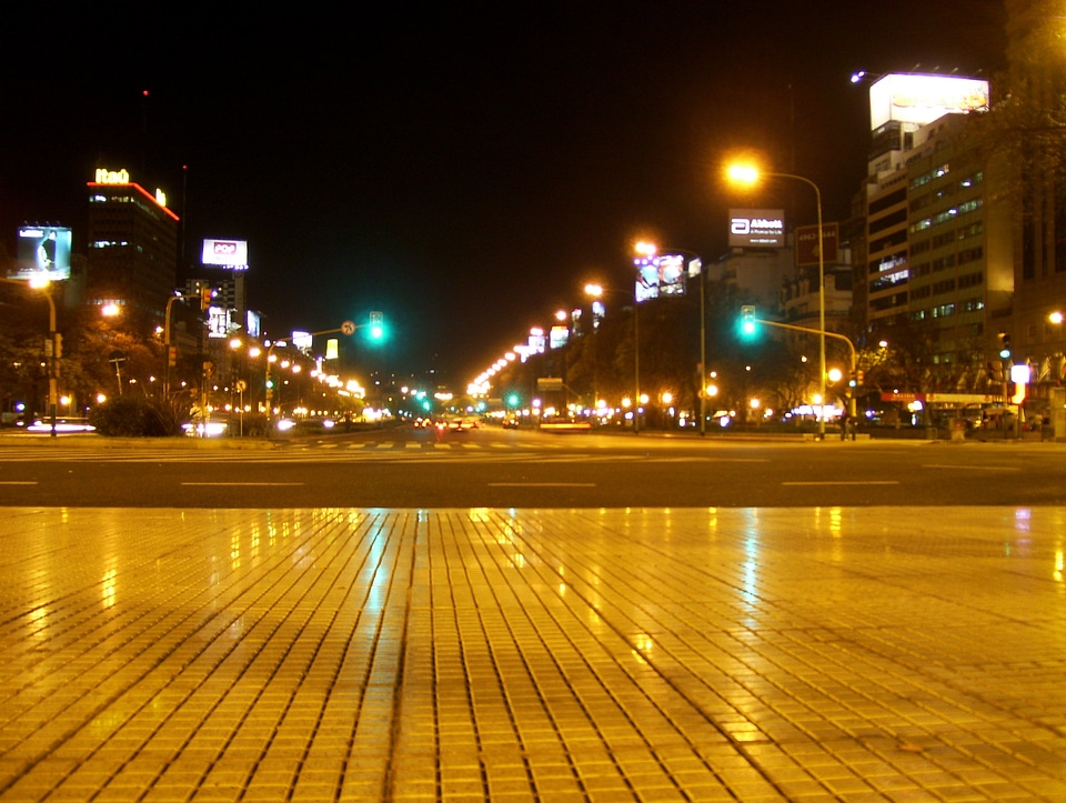 Night architecture skyline