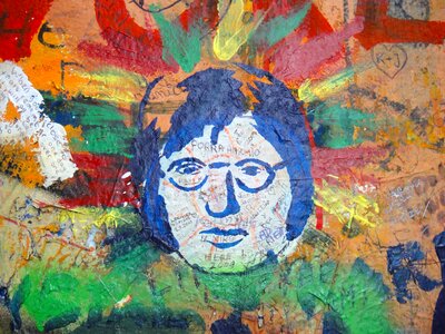 John lennon wall wall mural