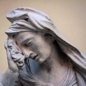Sadness woman the middle ages