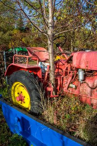 Tractors working machine old