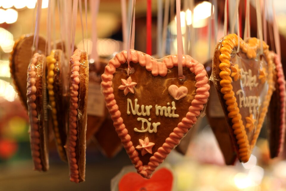 Heart frosting sweet
