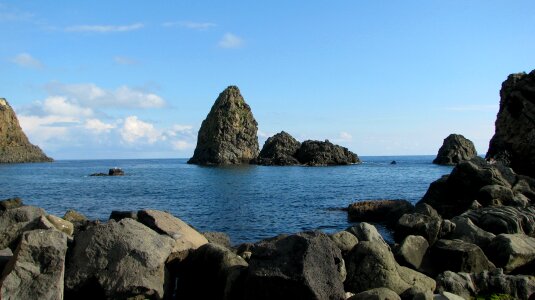 Blue island landscape photo