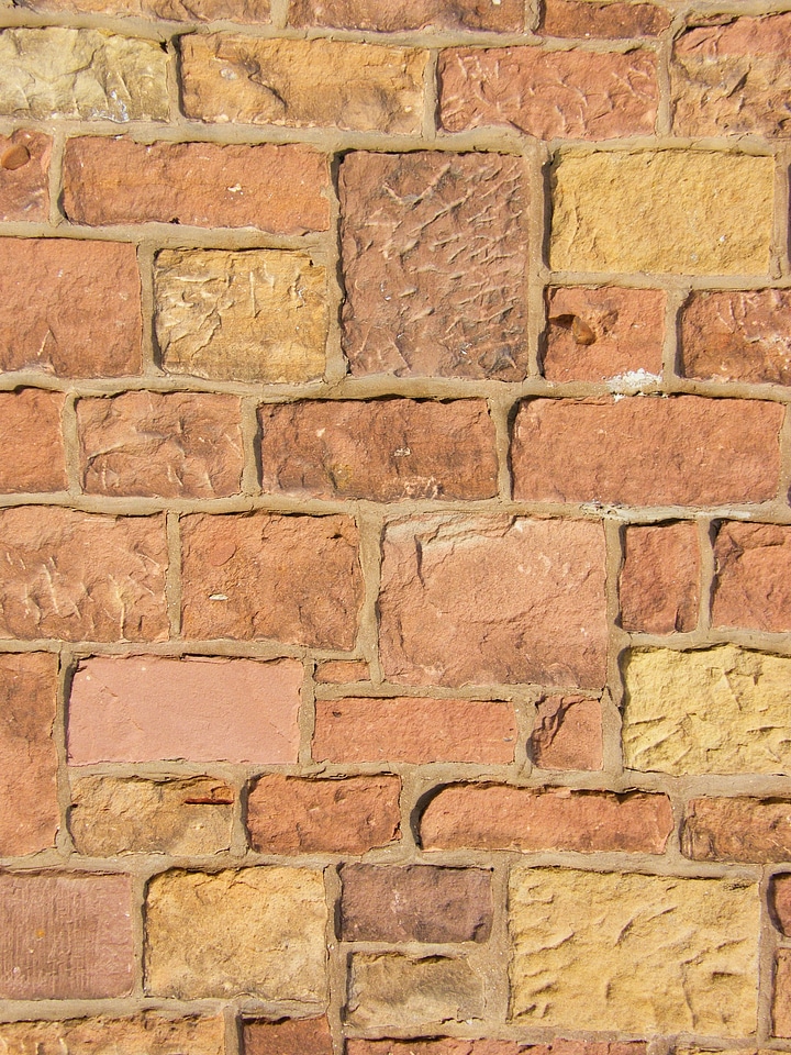 Brick sand stone wall