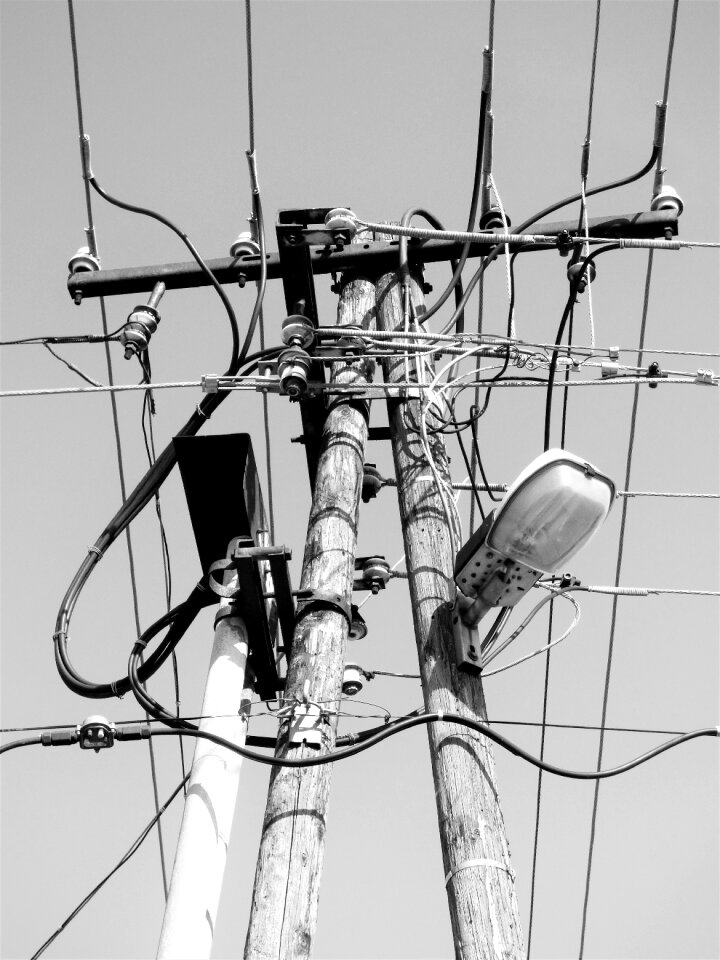 Column old high-voltage column