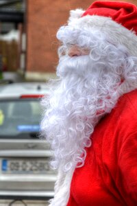 Red jacket white beard