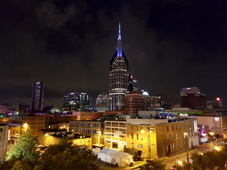 Nashville downtown night