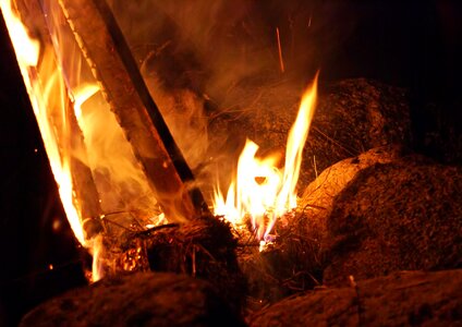 Glow heat wood