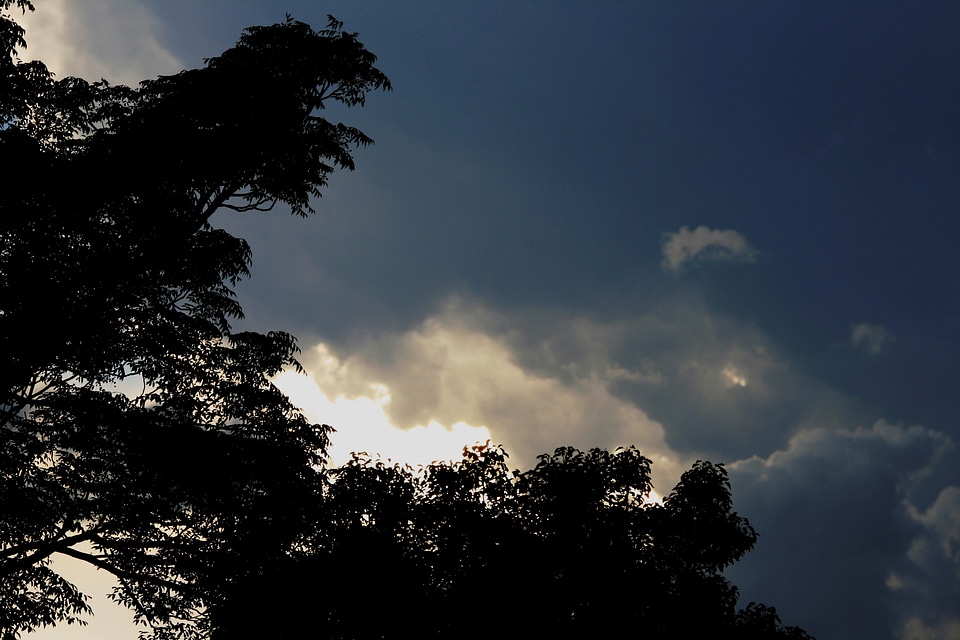 Layered sunset light