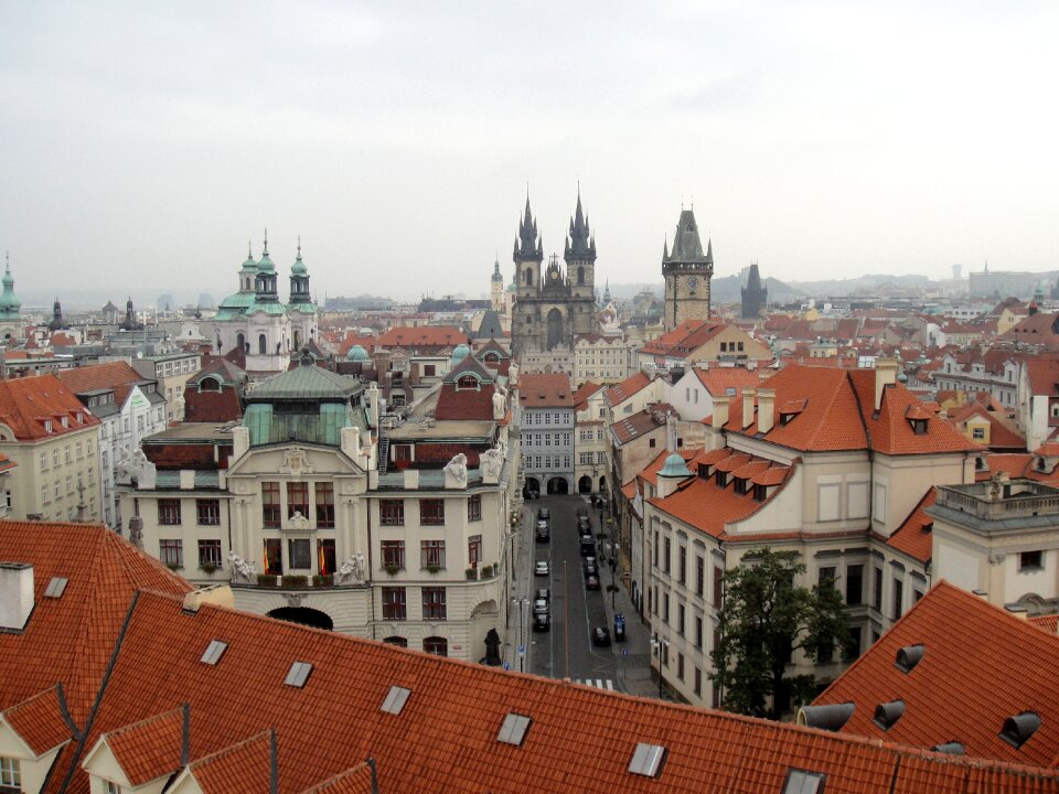 Cityscape architecture roofs