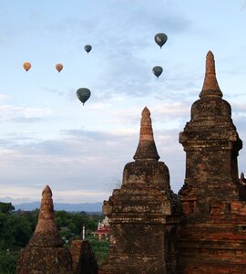 Hot air balloon myanmar ancient