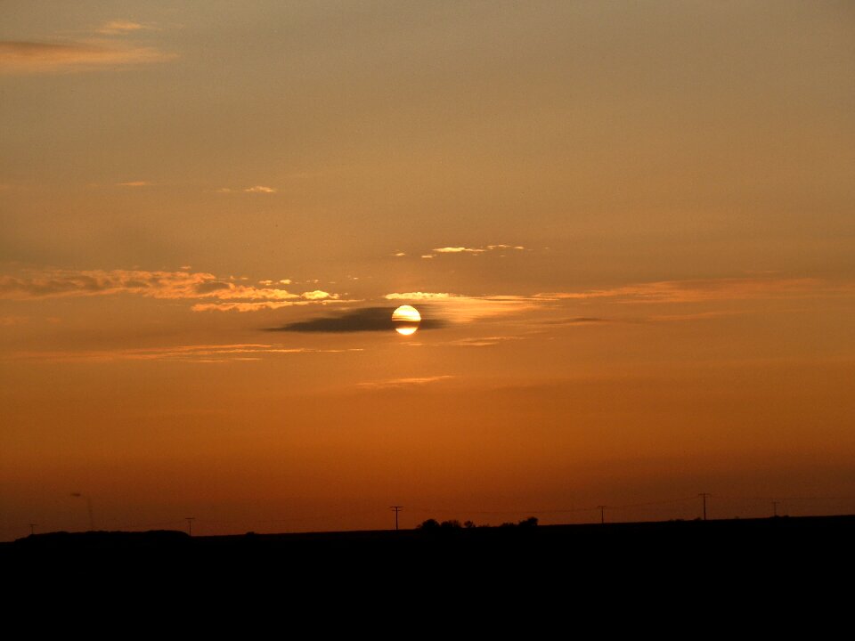 Backlighting sky nature