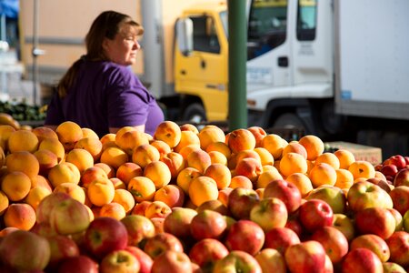 Fresh market fruit stand farmer