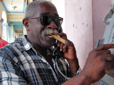 Sunglasses telephone call