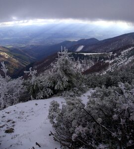 Country mountains snow