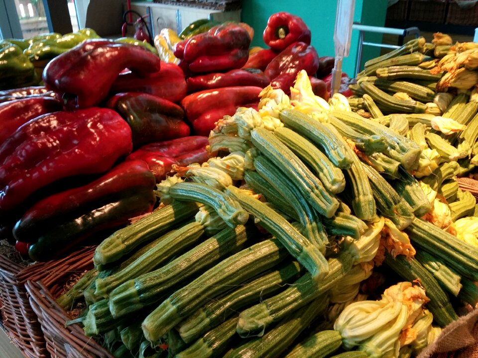 Vegetable market colorful