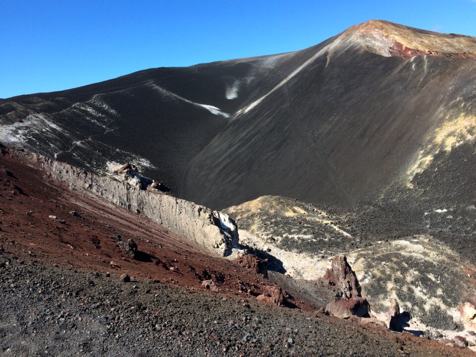 Crater landscape rock