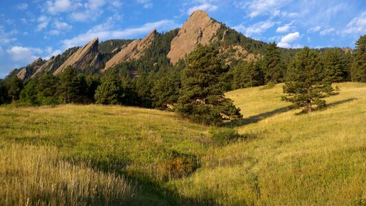 Flatirons front range mountains