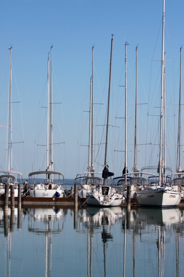 Ship smooth water surface yacht