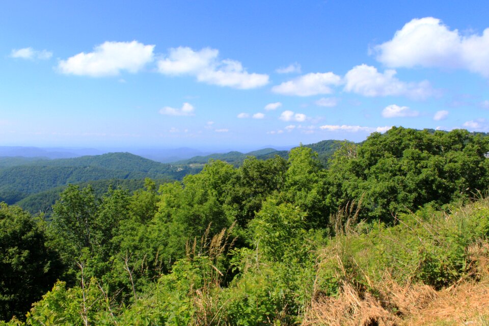 Mountains blue ridge clouds