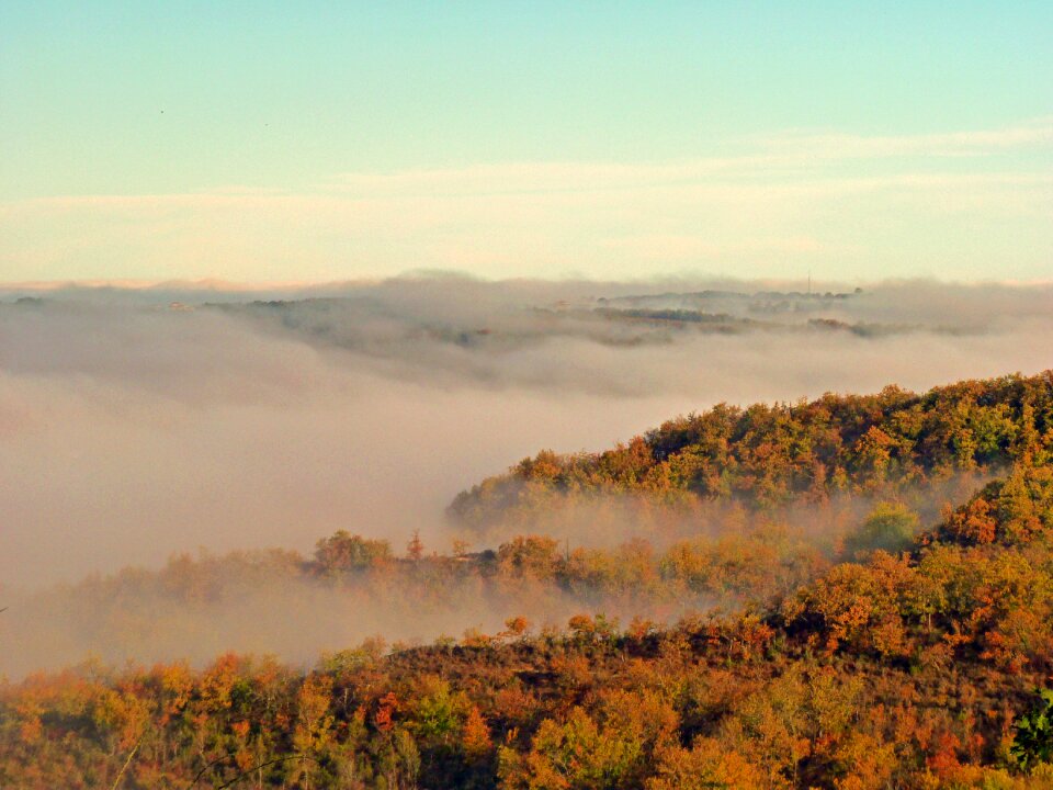 Autumn landscape colorful landscape