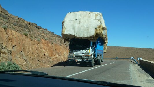 Morocco transport mountain road