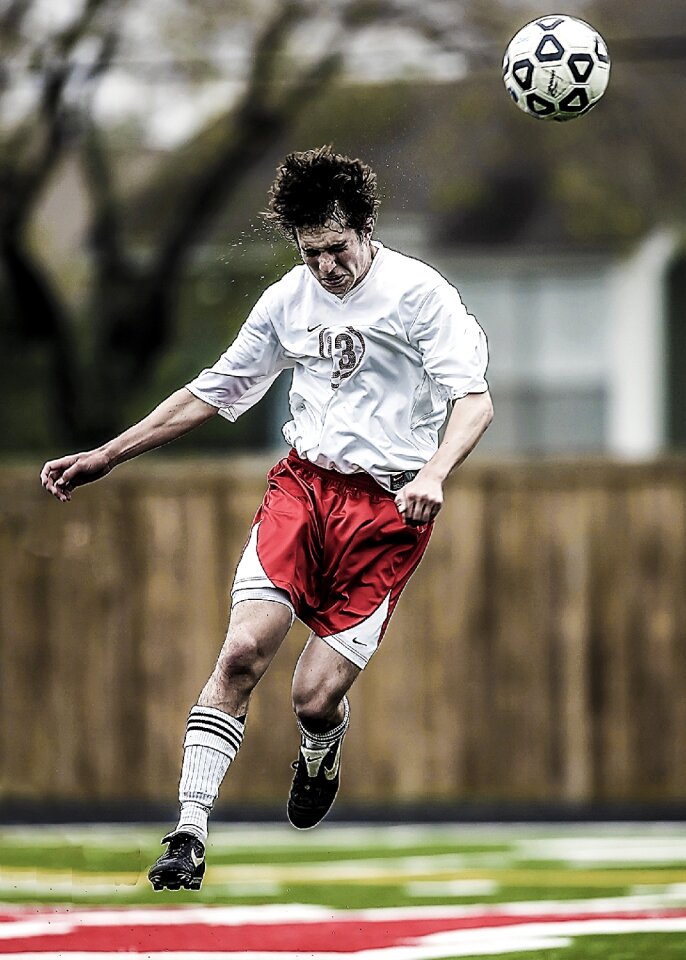 Sport ball football player