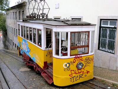 Lisbon rails public transport photo