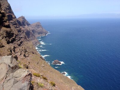 Canary mountainous hiking