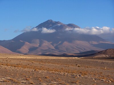 Mountain volcano andes