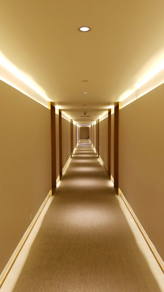 Corridor carpet empty