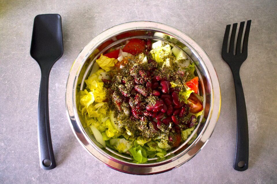 Cutlery healthy food vegetarian food