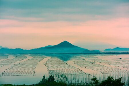 Shoals morning the scenery photo