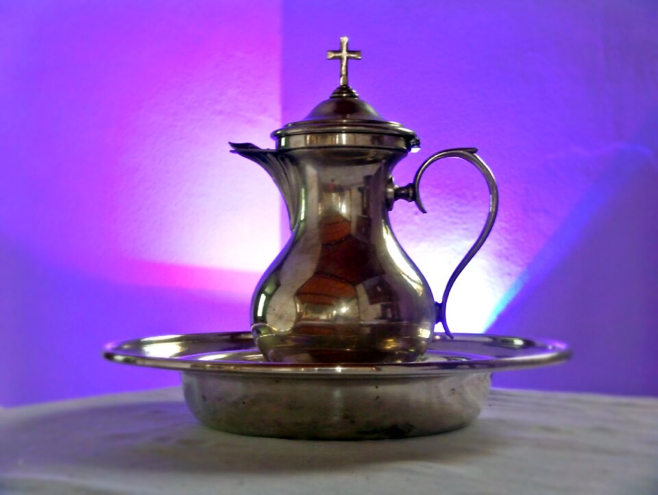 Baptism baptism tableware purple