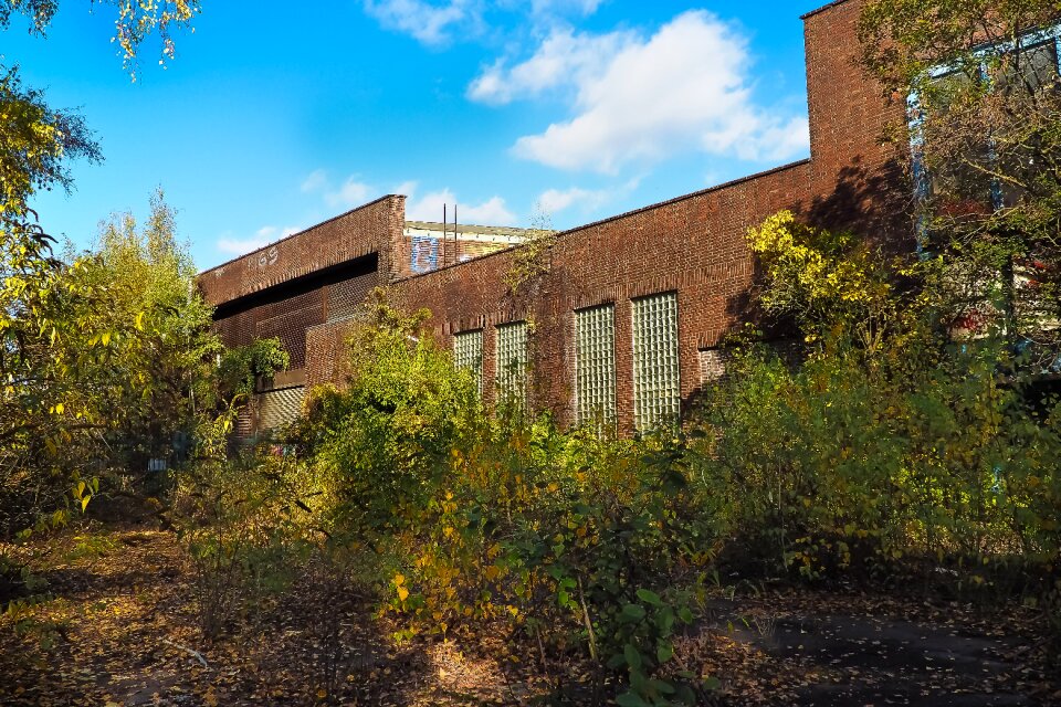 Abandoned industrial building lapsed