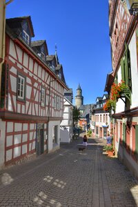 Historic center truss fachwerkhaus photo