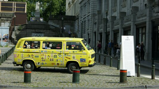 Old yellow stickers