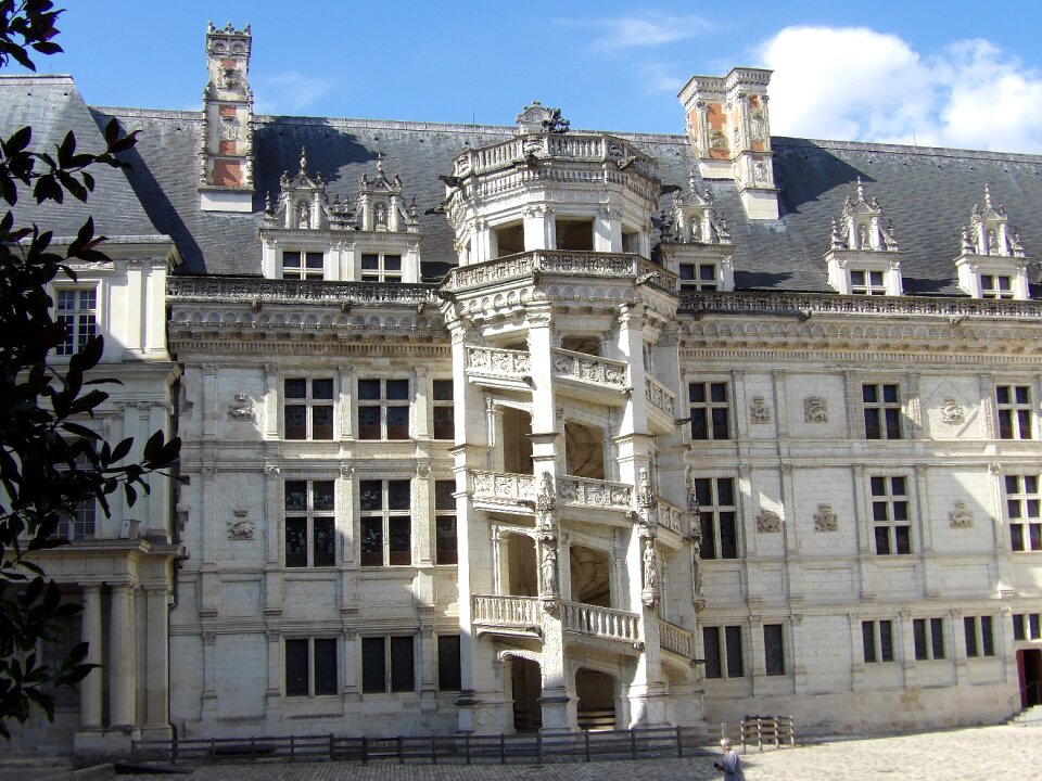 Loire valley spiral staircase france