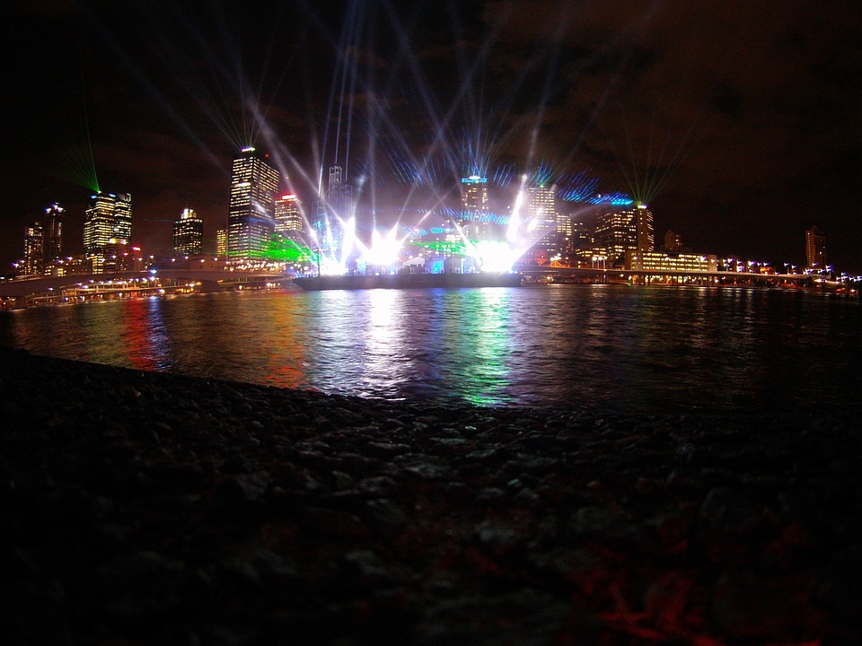 City lights night