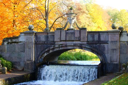 Fall foliage castle park ludwigslust-parchim photo