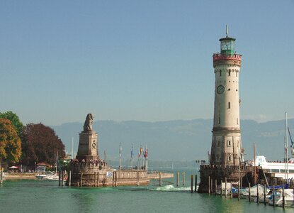 Port harbour entrance tower photo