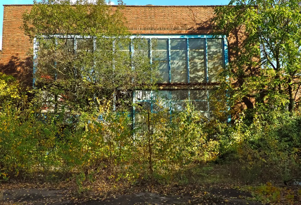 Abandoned industrial building lapsed