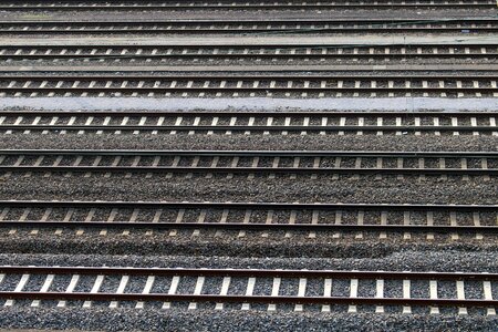 Gravel track bed rails