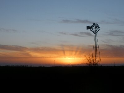 Kansas daybreak rural photo