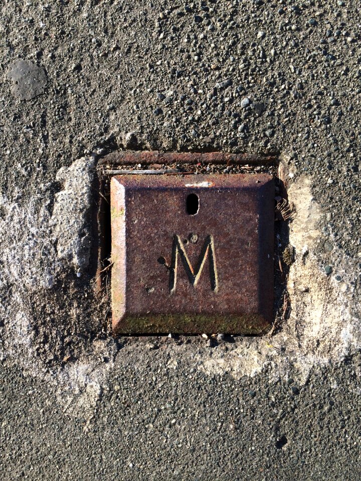 Stone industrial lettering