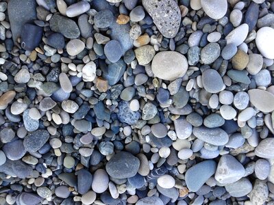 Sea bathing beach smooth stone photo