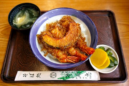 Food tempura shrimp photo
