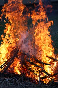 Wood burn burning photo