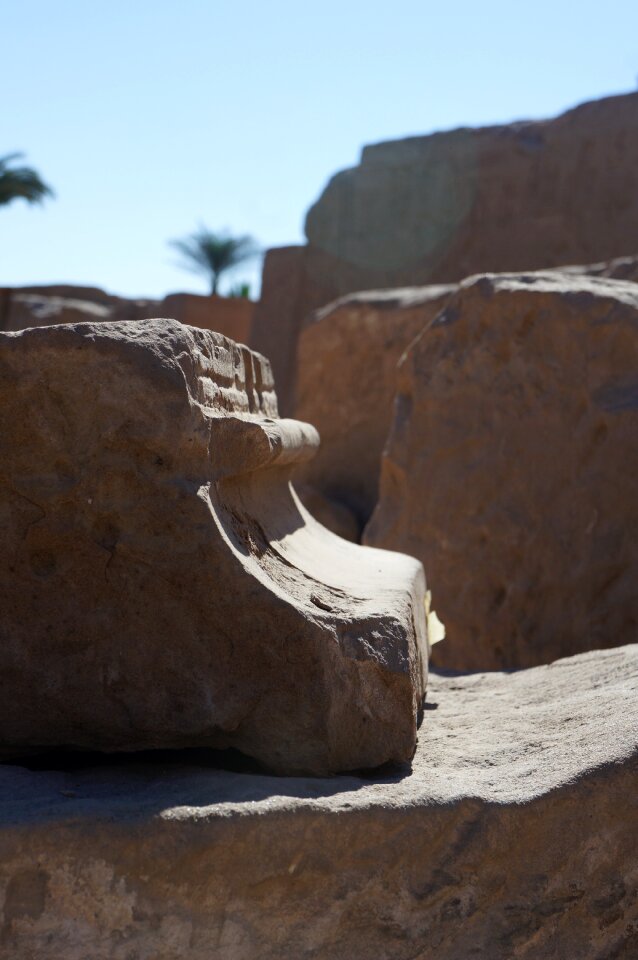 Wall stone egypt temple