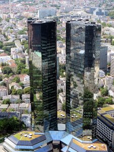 Reflections facade frankfurt am main germany